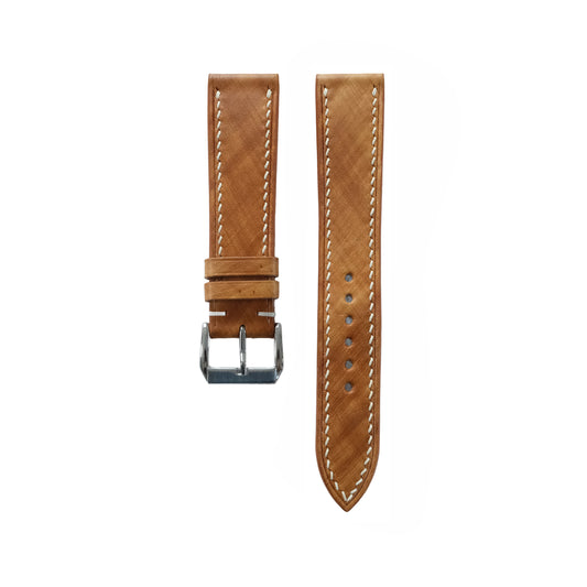Tan Wood Grain Patina Watch Strap