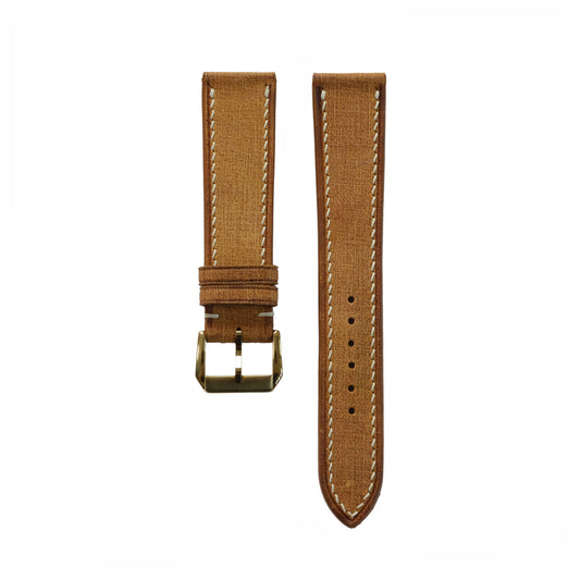 Tan Babele Calfskin Watch Strap