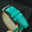 Flat Turquoise Smooth Ostrich Leather Rally Watch Strap — Black Racing Holes & Stitch