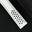Padded Off White Epsom Leather Rally Watch Strap - Black Racing Holes & Stitch