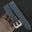 Flat Navy Epsom Leather Rally Watch Strap - Blue Racing Holes & Stitch