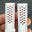 Flat Off White Epsom Red Rally Racing Holes Leather Watch Strap Blue Stitch
