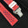 Flat Red Epsom Navy Rally Strap Racing Holes Leather Watch White Stitching