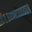 Flat Black Epsom Leather Rally Watch Strap - Blue Racing Holes & Stitch