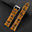 Padded Brown Black Patina Alligator Leather Watch Strap