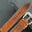 Flat Cognac Hand Patina Italian Bull Leather Watch Strap