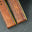 Flat Cognac Hand Patina Italian Bull Leather Watch Strap