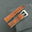 Flat Cognac Hand Patina Italian Bull Leather Watch Strap