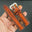 Padded Cognac Hand-Dyed Patina Leather Watch Strap