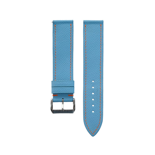 Sky Blue Epsom Calfskin Watch Strap