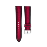 Pink Black Patina Leather Watch Strap