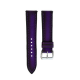 Purple Black Patina Leather Watch Strap