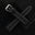 Flat Black Togo Calfskin Leather Watch Strap