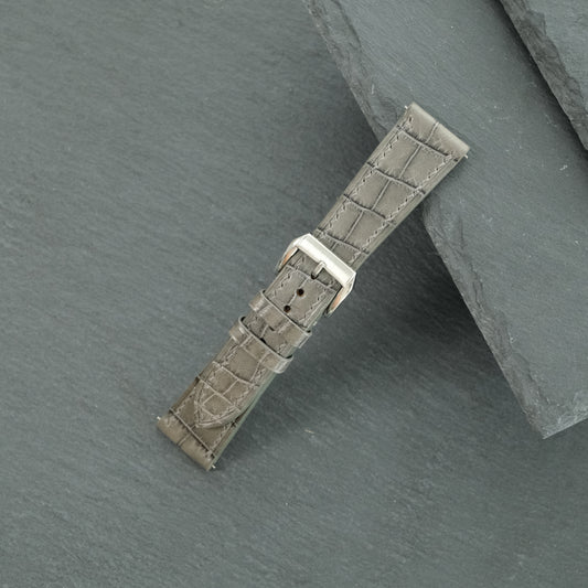 Grey Alligator Watch Strap