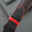 Padded Black Epsom Leather Rally Watch Strap - Red Racing Holes & Stitch
