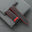 Padded Black Epsom Leather Rally Watch Strap - Red Racing Holes & Stitch