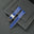 Padded Blue Epsom Leather Rally Watch Strap - White Racing Holes & Stitch