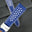 Padded Blue Epsom Leather Rally Watch Strap – White Racing Holes & Stitch