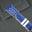 Padded Blue Epsom Leather Rally Watch Strap - White Racing Holes & Stitch
