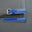 Padded Blue Epsom Leather Rally Watch Strap - White Racing Holes & Stitch