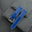 Padded Blue Epsom Leather Rally Watch Strap - White Racing Holes & Stitch