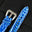 Flat Blue Patina Alligator Leather Watch Strap