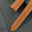 Padded Cognac Brown Epsom Calfskin Leather Watch Strap