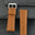 Padded Cognac Brown Epsom Calfskin Leather Watch Strap