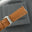 Padded Cognac Brown Epsom Calfskin Leather Watch Strap