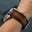 Coffee Black Patina Leather Watch Strap