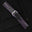 Padded Black Epsom Leather Rally Watch Strap – Purple Racing Holes