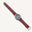Flat Burgundy Oxblood Patina Alligator Leather Watch Strap