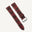Flat Burgundy Oxblood Patina Alligator Leather Watch Strap