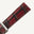 Flat Burgundy Oxblood Patina Alligator Leather Watch Strap