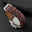 Flat Burgundy Oxblood Patina Alligator Leather Watch Strap