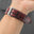 Flat Burgundy Oxblood Patina Alligator Leather Watch Strap