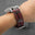 Flat Burgundy Oxblood Patina Alligator Leather Watch Strap