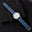 Navy Quill Ostrich Leather Watch Strap