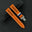 Flat Orange Epsom Calfskin Leather Rally Watch Strap – Blue Racing Holes