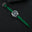 Green Black Patina Leather Watch Strap