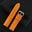 Burnt Orange Epsom Calfskin Leather Watch Strap