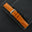 Burnt Orange Epsom Calfskin Leather Watch Strap