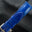 Cobalt Blue Ostrich Leg Leather Watch Strap