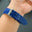 Cobalt Blue Ostrich Leg Leather Watch Strap