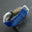 Cobalt Blue Ostrich Leg Leather Watch Strap