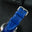 Cobalt Blue Ostrich Leg Leather Watch Strap