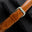 Cognac Ostrich Leg Leather Watch Strap