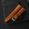 Cognac Ostrich Leg Leather Watch Strap