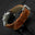Cognac Ostrich Leg Leather Watch Strap