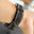 Dark Brown Ostrich Leg Leather Watch Strap